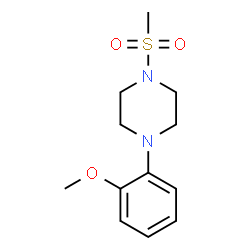 ChemSpider 2D Image | 1-(2-Methoxyphenyl)-4-(methylsulfonyl)piperazine | C12H18N2O3S