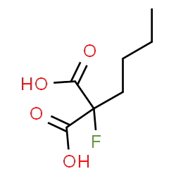ChemSpider 2D Image | Butyl(fluoro)malonic acid | C7H11FO4