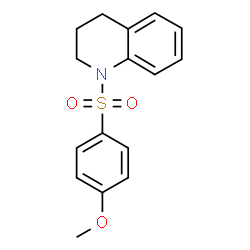 ChemSpider 2D Image | 1-[(4-Methoxyphenyl)sulfonyl]-1,2,3,4-tetrahydroquinoline | C16H17NO3S