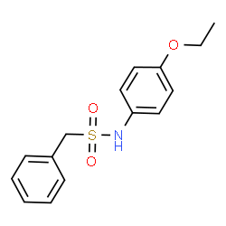 ChemSpider 2D Image | N-(4-Ethoxyphenyl)-1-phenylmethanesulfonamide | C15H17NO3S