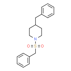 ChemSpider 2D Image | 4-Benzyl-1-(benzylsulfonyl)piperidine | C19H23NO2S