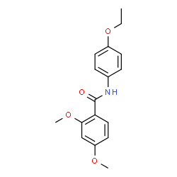 ChemSpider 2D Image | N-(4-Ethoxyphenyl)-2,4-dimethoxybenzamide | C17H19NO4