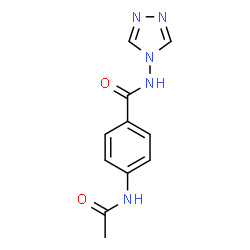 ChemSpider 2D Image | 4-Acetamido-N-(4H-1,2,4-triazol-4-yl)benzamide | C11H11N5O2