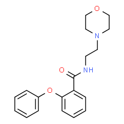 ChemSpider 2D Image | N-[2-(4-Morpholinyl)ethyl]-2-phenoxybenzamide | C19H22N2O3
