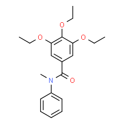 ChemSpider 2D Image | 3,4,5-Triethoxy-N-methyl-N-phenylbenzamide | C20H25NO4