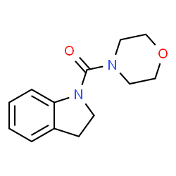 ChemSpider 2D Image | (2,3-Dihydro-indol-1-yl)-morpholin-4-yl-methanone | C13H16N2O2