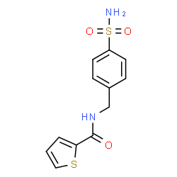 ChemSpider 2D Image | N-(4-Sulfamoylbenzyl)-2-thiophenecarboxamide | C12H12N2O3S2