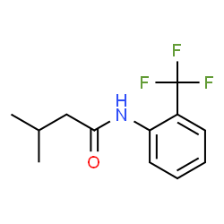 ChemSpider 2D Image | 3-Methyl-N-[2-(trifluoromethyl)phenyl]butanamide | C12H14F3NO