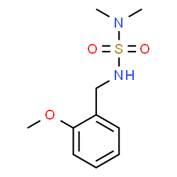 ChemSpider 2D Image | N'-(2-Methoxybenzyl)-N,N-dimethylsulfuric diamide | C10H16N2O3S