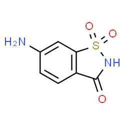ChemSpider 2D Image | 6-Aminosaccharin | C7H6N2O3S