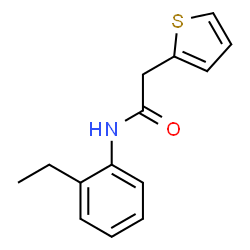ChemSpider 2D Image | N-(2-Ethylphenyl)-2-(2-thienyl)acetamide | C14H15NOS