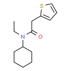 ChemSpider 2D Image | N-Cyclohexyl-N-ethyl-2-(2-thienyl)acetamide | C14H21NOS