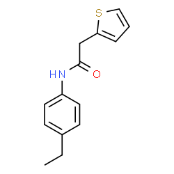 ChemSpider 2D Image | N-(4-Ethylphenyl)-2-(2-thienyl)acetamide | C14H15NOS