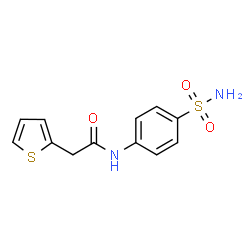 ChemSpider 2D Image | N-(4-Sulfamoylphenyl)-2-(2-thienyl)acetamide | C12H12N2O3S2