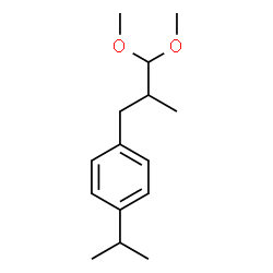 ChemSpider 2D Image | 1-(3,3-Dimethoxy-2-methylpropyl)-4-isopropylbenzene | C15H24O2