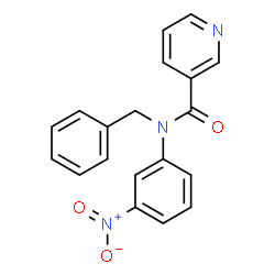 ChemSpider 2D Image | N-Benzyl-N-(3-nitrophenyl)nicotinamide | C19H15N3O3