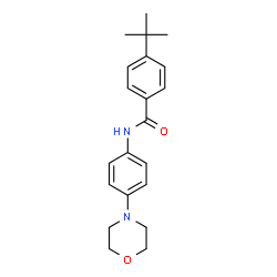 ChemSpider 2D Image | 4-tert-butyl-N-[4-(4-morpholinyl)phenyl]benzamide | C21H26N2O2