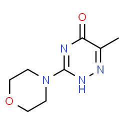 ChemSpider 2D Image | 1,2,4-triazin-5-ol, 6-methyl-3-(4-morpholinyl)- | C8H12N4O2
