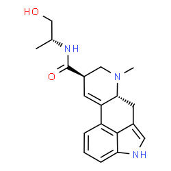 ChemSpider 2D Image | (8beta)-N-[(2R)-1-Hydroxy-2-propanyl]-6-methyl-9,10-didehydroergoline-8-carboxamide | C19H23N3O2