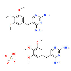 ChemSpider 2D Image | TRIMETHOPRIM SULFATE | C28H38N8O10S