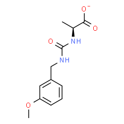 ChemSpider 2D Image | (2S)-2-{[(3-Methoxybenzyl)carbamoyl]amino}propanoate | C12H15N2O4
