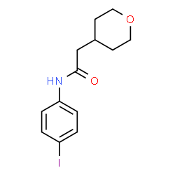 ChemSpider 2D Image | N-(4-Iodophenyl)-2-(tetrahydro-2H-pyran-4-yl)acetamide | C13H16INO2