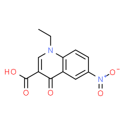 ChemSpider 2D Image | 1-Ethyl-6-nitro-4-oxo-1,4-dihydro-3-quinolinecarboxylic acid | C12H10N2O5