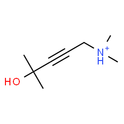 ChemSpider 2D Image | 4-Hydroxy-N,N,4-trimethyl-2-pentyn-1-aminium | C8H16NO