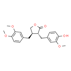 ChemSpider 2D Image | (−)-Arctigenin | C21H24O6