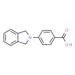 ChemSpider 2D Image | 4-(isoindolin-2-yl)benzoic acid | C15H13NO2