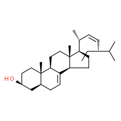 ChemSpider 2D Image | (3beta,5alpha,22Z)-Stigmasta-7,22-dien-3-ol | C29H48O