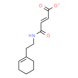 ChemSpider 2D Image | (2E)-4-{[2-(1-Cyclohexen-1-yl)ethyl]amino}-4-oxo-2-butenoate | C12H16NO3