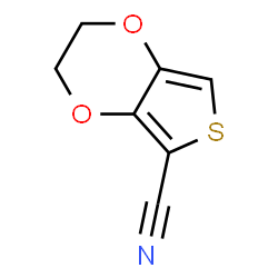 ChemSpider 2D Image | 2,3-Dihydrothieno[3,4-b][1,4]dioxine-5-carbonitrile | C7H5NO2S
