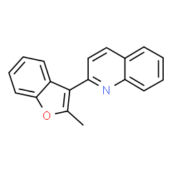 ChemSpider 2D Image | 2-(2-Methyl-1-benzofuran-3-yl)quinoline | C18H13NO