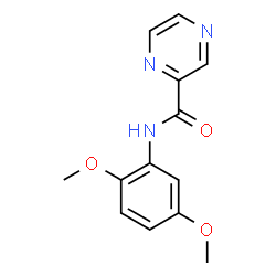 ChemSpider 2D Image | N-(2,5-Dimethoxyphenyl)-2-pyrazinecarboxamide | C13H13N3O3