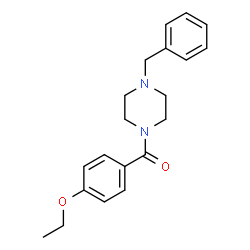 ChemSpider 2D Image | (4-Benzyl-1-piperazinyl)(4-ethoxyphenyl)methanone | C20H24N2O2
