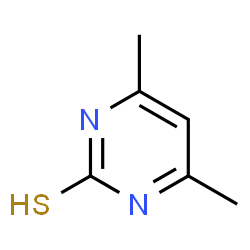 ChemSpider 2D Image | 4,5-dimethyl-2-pyrimidinethiol | C6H8N2S
