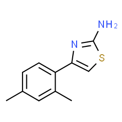 ChemSpider 2D Image | 4-(2,4-dimethylphenyl)thiazol-2-amine | C11H12N2S