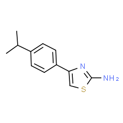 ChemSpider 2D Image | 2-Amino-4-(4-isopropylphenyl)thiazole | C12H14N2S