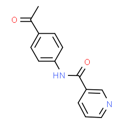 ChemSpider 2D Image | N-(4-Acetylphenyl)nicotinamide | C14H12N2O2