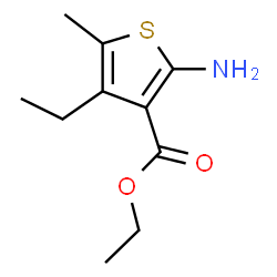ChemSpider 2D Image | Ethyl 2-amino-4-ethyl-5-methyl-3-thiophenecarboxylate | C10H15NO2S