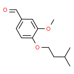ChemSpider 2D Image | 3-Methoxy-4-(3-methylbutoxy)benzaldehyde | C13H18O3
