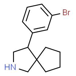 ChemSpider 2D Image | 4-(3-Bromophenyl)-2-azaspiro[4.4]nonane | C14H18BrN
