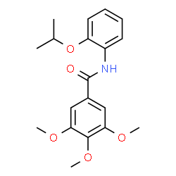 ChemSpider 2D Image | N-(2-Isopropoxyphenyl)-3,4,5-trimethoxybenzamide | C19H23NO5