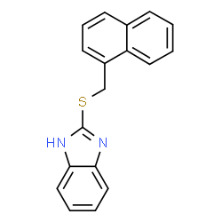 ChemSpider 2D Image | 2-[(1-Naphthylmethyl)sulfanyl]-1H-benzimidazole | C18H14N2S