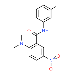 ChemSpider 2D Image | 2-(Dimethylamino)-N-(3-iodophenyl)-5-nitrobenzamide | C15H14IN3O3