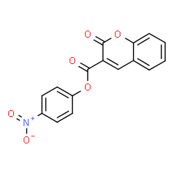 ChemSpider 2D Image | 4-Nitrophenyl 2-oxo-2H-chromene-3-carboxylate | C16H9NO6