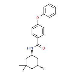 ChemSpider 2D Image | 4-Phenoxy-N-[(1R,5R)-3,3,5-trimethylcyclohexyl]benzamide | C22H27NO2