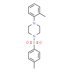ChemSpider 2D Image | 1-(Toluene-4-sulfonyl)-4-O-tolyl-piperazine | C18H22N2O2S