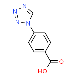 ChemSpider 2D Image | 4-(1H-Tetrazol-1-yl)benzoic acid | C8H6N4O2